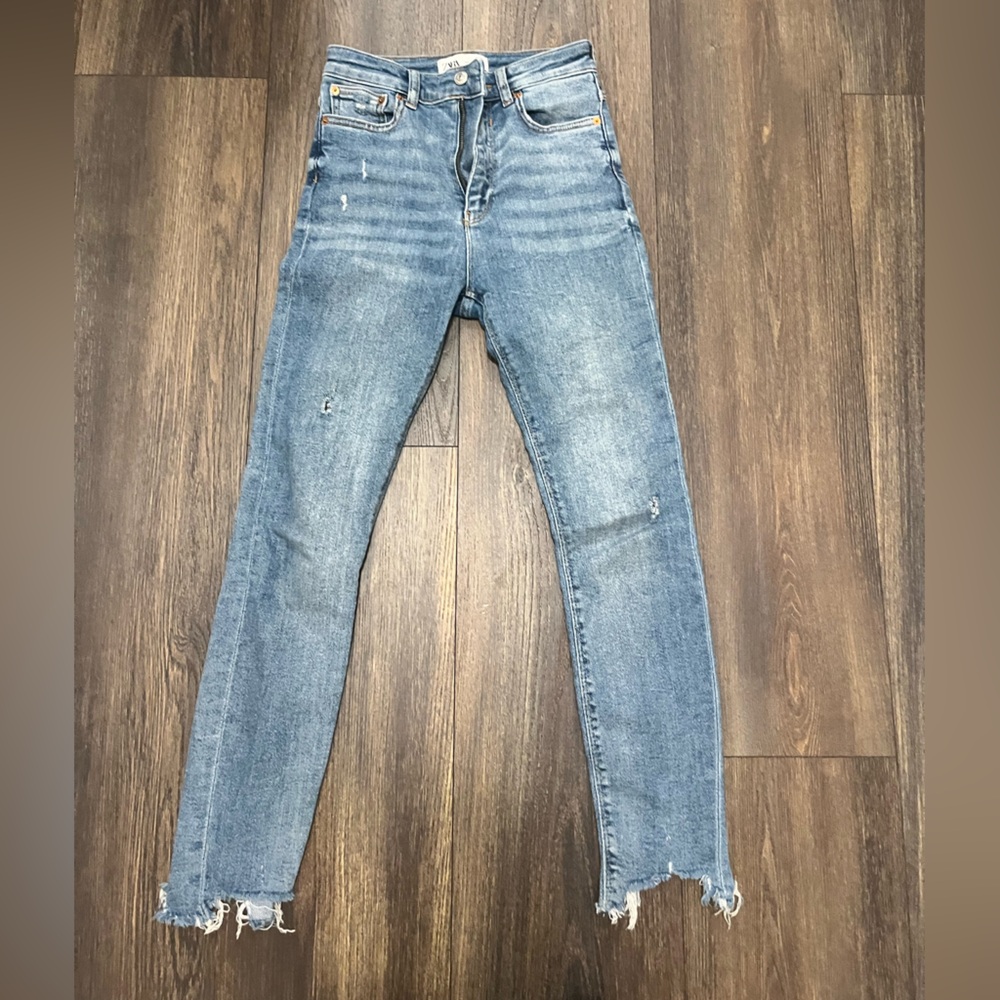 Zara distressed jeans